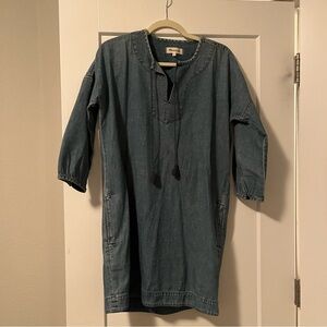 Madewell Blue Denim Dress